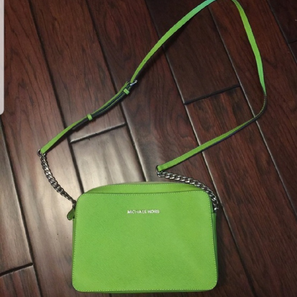 Michael Kors Jet Set East West Leather Crossbody L